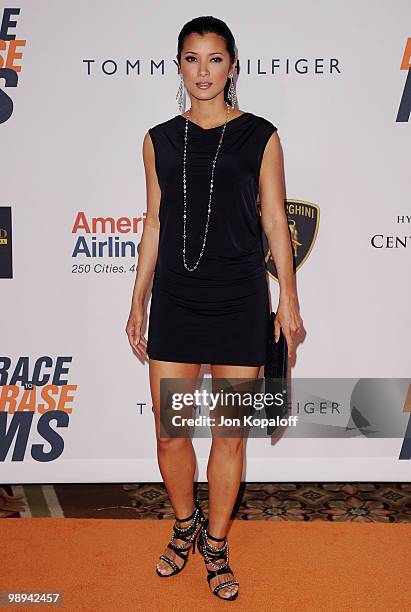 Actress Kelly Hu arrives at the 17th Annual Race To Erase MS Gala at the Hyatt Regency Century Plaza on May 7, 2010 in Century City, California.