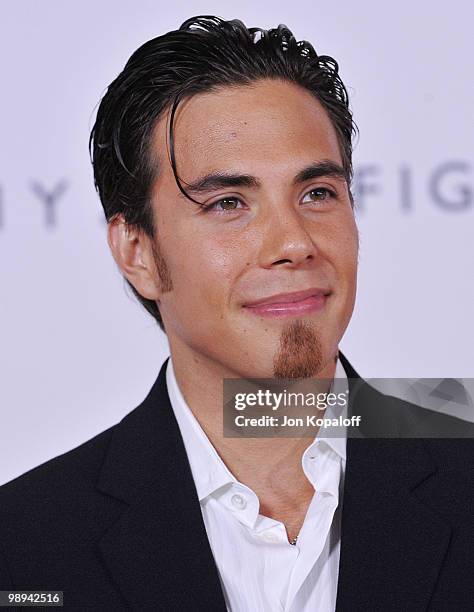 Olympic skater Apolo Ohno arrives at the 17th Annual Race To Erase MS Gala at the Hyatt Regency Century Plaza on May 7, 2010 in Century City,...