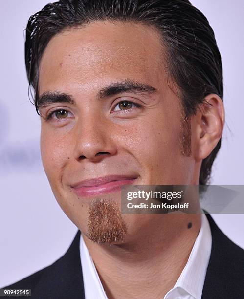 Olympic skater Apolo Ohno arrives at the 17th Annual Race To Erase MS Gala at the Hyatt Regency Century Plaza on May 7, 2010 in Century City,...