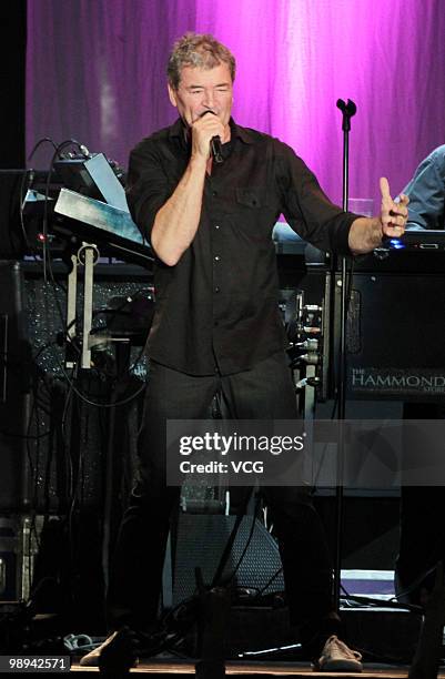 Ian Gillan of Deep Purple performs on stage at Taipei World Trade Center Nangang Exhibition Hall on May 9, 2010 in Taipei, Taiwan of China.