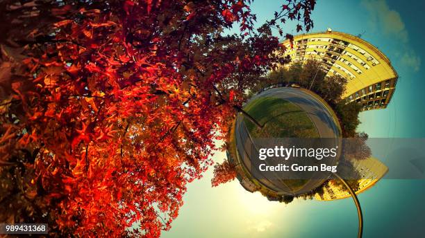 novo naselje - wee planet (little planet) - novo ストックフォトと画像