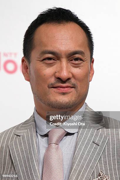 Actor Ken Watanabe attends the NTT DoCoMo Inc.'s new TV commercial press conference at Grand Hyatt Tokyo on May 10, 2010 in Tokyo, Japan. NTT DoCoMo...