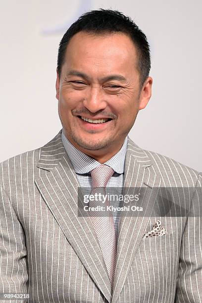 Actor Ken Watanabe attends the NTT DoCoMo Inc.'s new TV commercial press conference at Grand Hyatt Tokyo on May 10, 2010 in Tokyo, Japan. NTT DoCoMo...