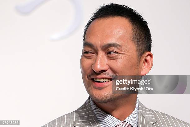 Actor Ken Watanabe attends the NTT DoCoMo Inc.'s new TV commercial press conference at Grand Hyatt Tokyo on May 10, 2010 in Tokyo, Japan. NTT DoCoMo...