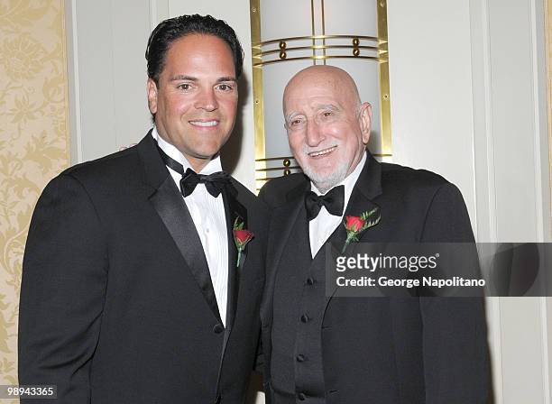 Mike Piazza and actor Dominic Chianese sttends the media reception for the 25th annual Ellis Island Medals Of Honor Ceremony & Gala at the National...