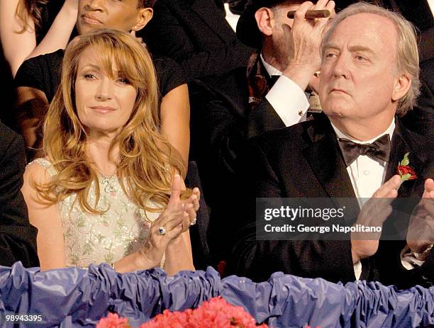 Actress Jane Seymourand actor James Keach attend the 25th annual Ellis Island Medals Of Honor Ceremony & Gala at the Ellis Island on May 8, 2010 in...