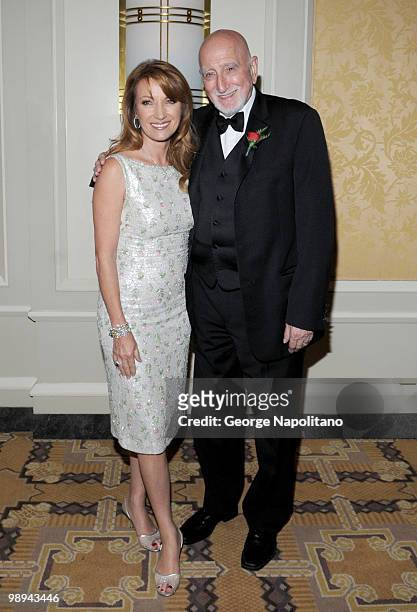 Actress Jane Seymour and actor Dominic Chianese sttends the media reception for the 25th annual Ellis Island Medals Of Honor Ceremony & Gala at the...