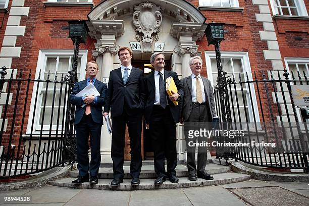 Education spokesman David Laws, Chair of the Manifesto Group Danny Alexander, Shadow Home Secretary Chris Huhne and MP Andrew Stunnell of the Liberal...