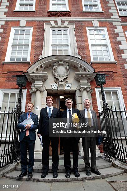 Education spokesman David Laws, Chair of the Manifesto Group Danny Alexander, Shadow Home Secretary Chris Huhne and MP Andrew Stunnell of the Liberal...