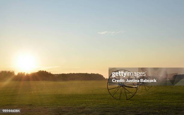 north fork sod field - sod field stock pictures, royalty-free photos & images