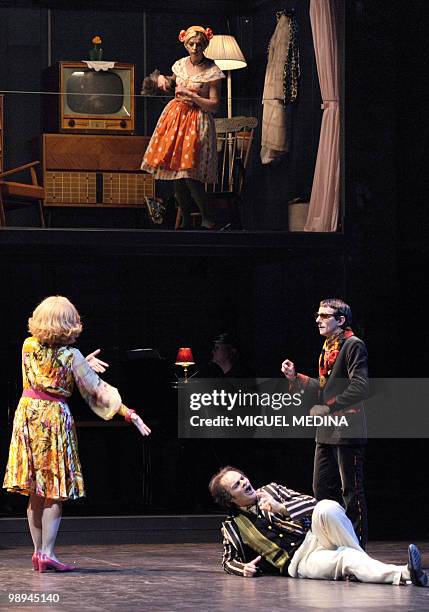 Doris Lamprecht, Donatienne Michel-Dansac , Lionel Peintre and Jean-Sebastien Bou, play Madame Boulingrin, Felicie, Des Rillettes and Monsieur...