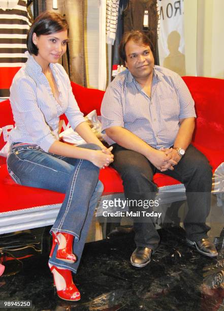 Lara Dutta at a launch event for the Italina brand Vera Moda a promotional event for the film Rajneeti in Mumbai on May 8, 2010.