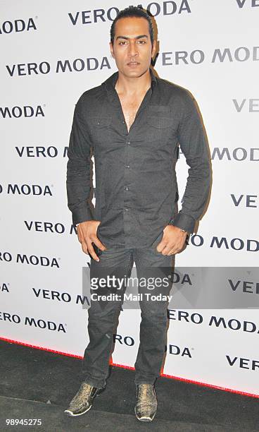 Sudhanshu Pandey at a launch event for the Italina brand Vera Moda a promotional event for the film Rajneeti in Mumbai on May 8, 2010.