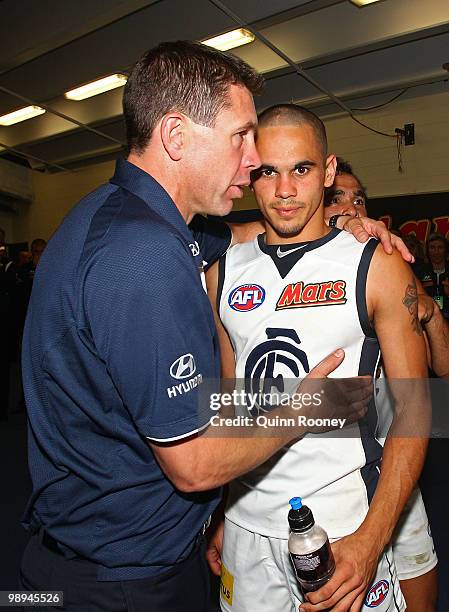 Of the Saints/Blues XXXX during the round seven AFL match between the St Kilda Saints and the Carlton Blues at Etihad Stadium on May 10, 2010 in...