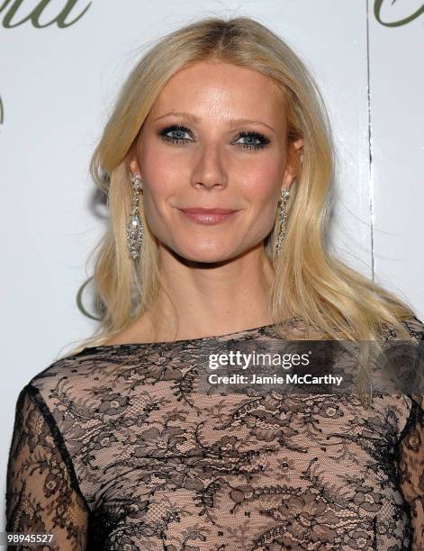 Actress Gwyneth Paltrow attends the star studded gala celebrating Chopard's 150 years of excellence at The Frick Collection on April 29, 2010 in New...
