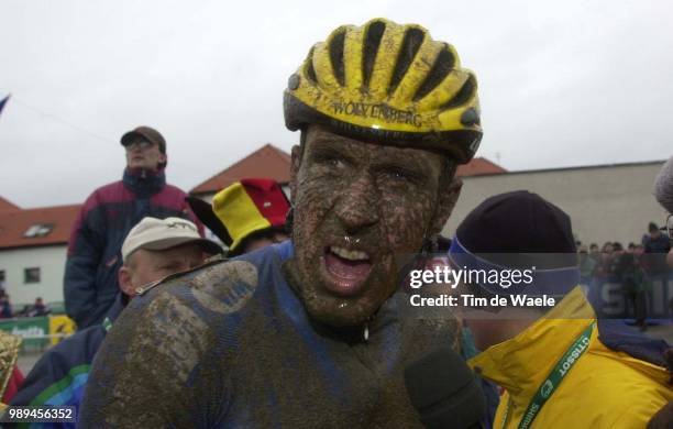 Cyclocross Wc Tabor 3/02/2001Cat Men Elite Homme1. Vervecken Erwinillustration, Boue, Modder, Mud, Wereldkampioenschap Championnat Du Monde World...