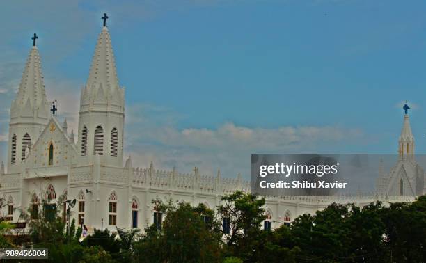 velankanni church in tamil nadu - velankanni stock pictures, royalty-free photos & images