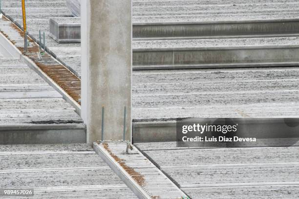 construction of a garage in a building - ferro metal stock pictures, royalty-free photos & images