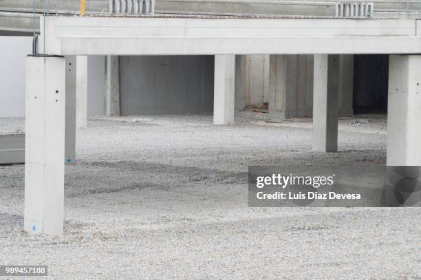 construction of a garage in a building - ferro metal stock pictures, royalty-free photos & images