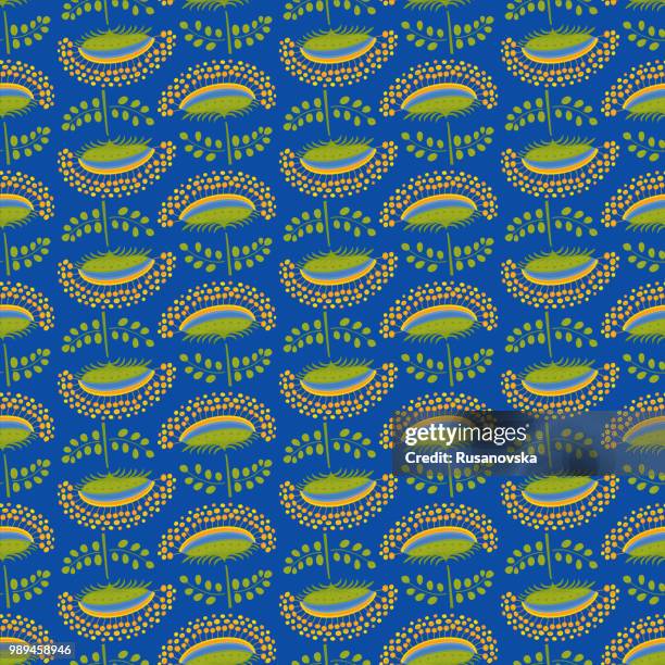 elderberry seamless pattern - elderberry stock illustrations