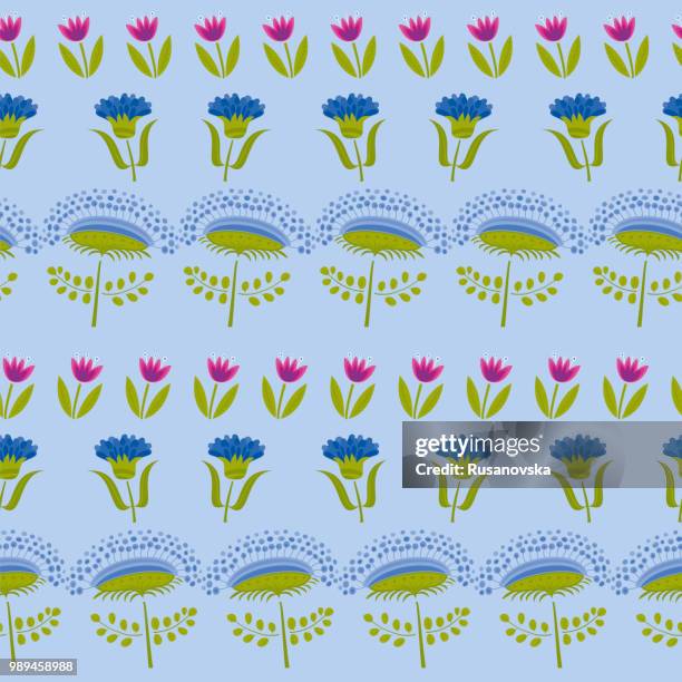 elderberry seamless pattern - elderberry stock illustrations