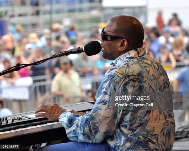 Henry Butler performs at the Gentilly Stage on day six of New Orleans Jazz & Heritage Festival on May 1, 2010 in New Orleans, Louisiana.