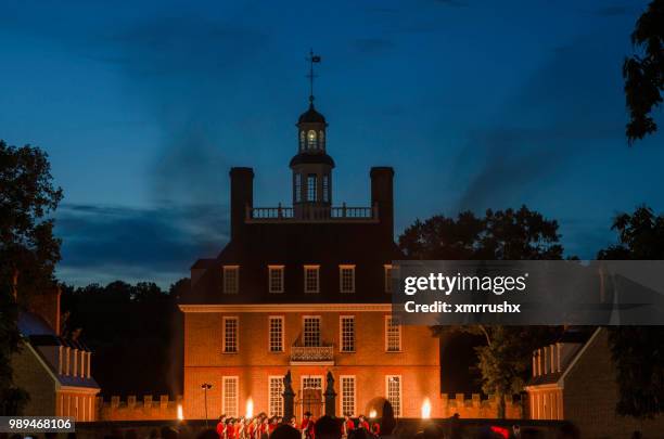 colonial williamsburg 4th of july - colonial williamsburg stock pictures, royalty-free photos & images