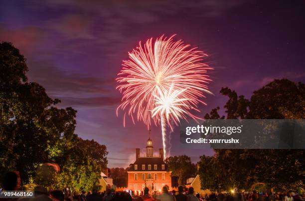 colonial williamsburg 4th of july - colonial williamsburg stock pictures, royalty-free photos & images