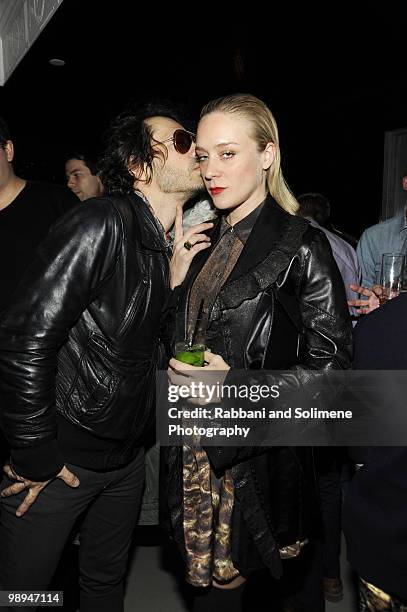 Olivier Zahm and Chloe Sevigny attends the Charlotte Ronson Fall 2010 after party during Mercedes-Benz Fashion Week at Ace Hotel on February 13, 2010...