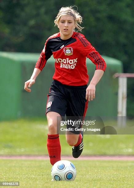 Women Soccer Kathrin Julia Hendrich at the Kurt-Riess stadium on May 9, 2010 in Leverkusen, Germany.