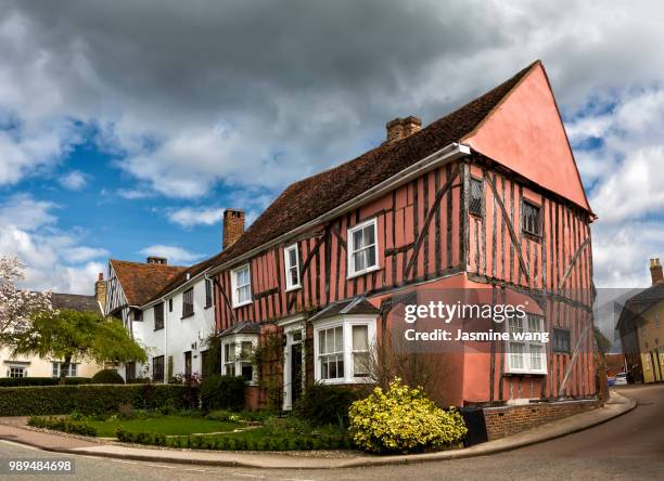 lavenham street - lavenham fotografías e imágenes de stock