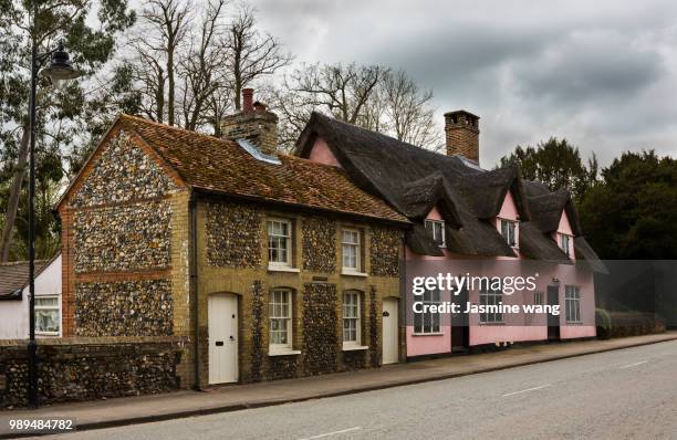 lavenham street - lavenham fotografías e imágenes de stock