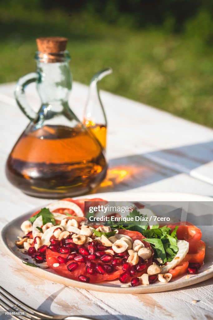 Heirloom Raf Tomato Salad with Fresh Walnut Oil