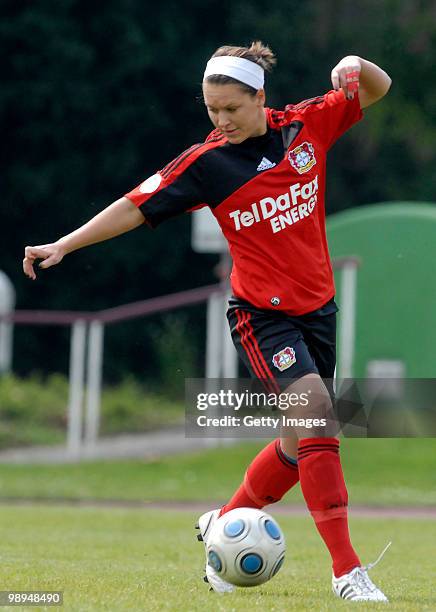Women Soccer Francesca Weber at the Kurt-Riess stadium on May 9, 2010 in Leverkusen, Germany.