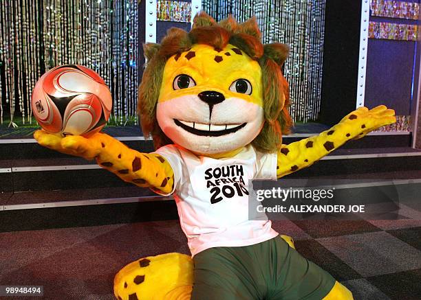 Zakumi, the official mascot of the 2010 FIFA World Cup in South Africa, appears for the first time, on September 22, 2008 at a launch in...