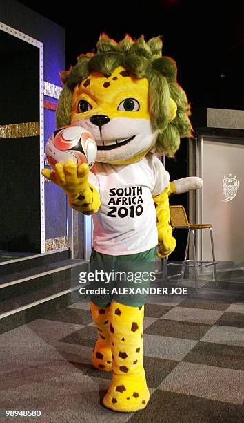 Zakumi, the official mascot of the 2010 FIFA World Cup in South Africa, appears for the first time, on September 22, 2008 at a launch in...