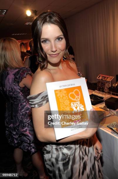 Actress Sophia Bush attends 17th Annual Race to Erase MS event cocktail reception co-chaired by Nancy Davis and Tommy Hilfiger at the Hyatt Regency...