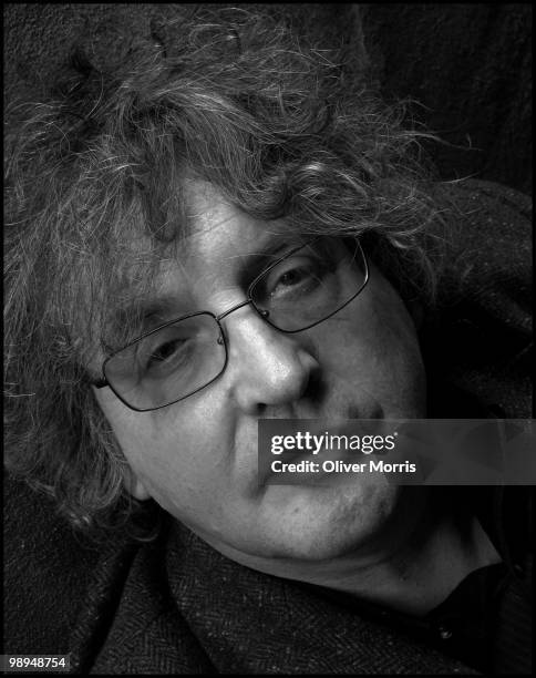 Close-up portrait of Pulitzer Prize-winning Irish poet, educator, and musician Paul Muldoon, Princeton, New Jersey, 2009.