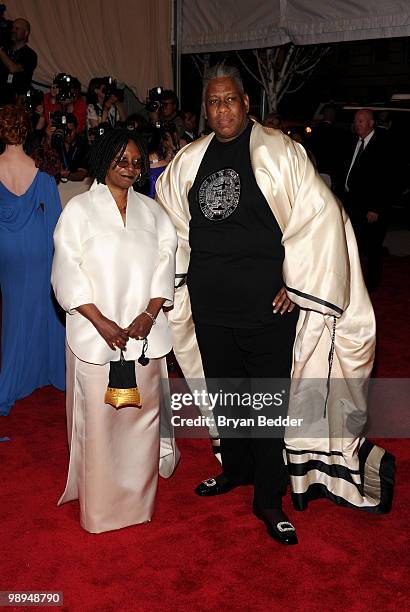 Editor-at-large Andre Leon Tally and actress Whoopi Goldberg attend the Metropolitan Museum of Art's 2010 Costume Institute Ball at The Metropolitan...