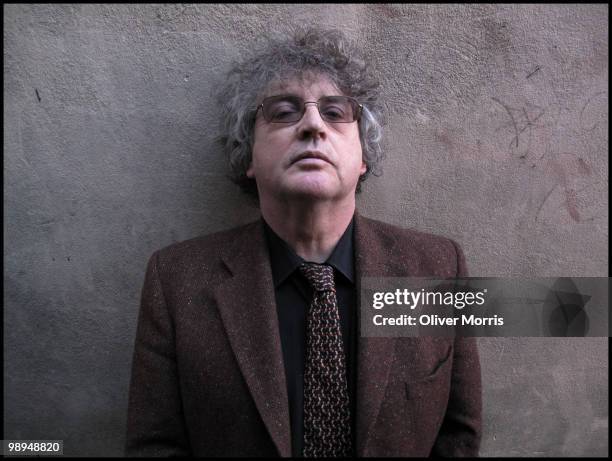 Close-up portrait of Pulitzer Prize-winning Irish poet, educator, and musician Paul Muldoon, Princeton, New Jersey, 2009.