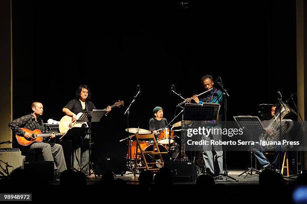 American musician and composer Henry Threadgill perform his concert with his band Zooid for AngelicA contemporary music festival at theatre San...