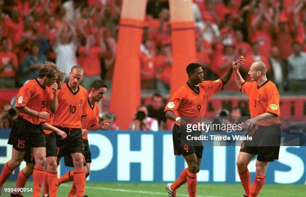 Foot France, The Netherlandskluivert Patrick Joie Vreugde Footballvoetbal France Frankrijk Hollande Hollandnederland Pays Bas Netherlands Euro2000...