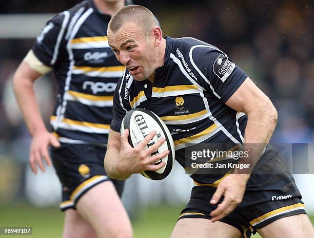 Chris Latham, Captain of Worcester in action during the Guinness Premiership match between Worcester Warriers and Gloucester at Sixways Stadium on...