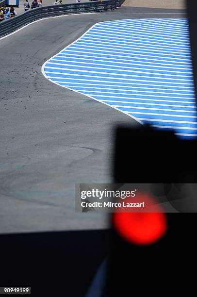 The track before the start of the test session during the second day of test at Circuito de Jerez on May 1, 2010 in Jerez de la Frontera, Spain.