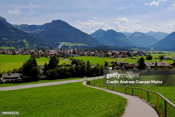 blick auf oberstdorf - blick stockfoto's en -beelden