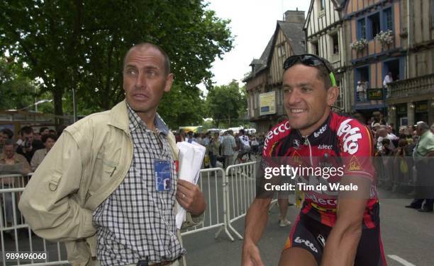 Cycling Tour De France 2000Vandenbroucke J L Durand Jacky Etape5 Vannes Vitre Cyclisme Wielrennencycling Tdf Iso Sport Tour De France2000 Tour De...