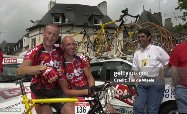 Cycling Tour De France 2000Vanhyfte Paul Marichal Thierry Etape5 Vannes Vitre Cyclisme Wielrennencycling Tdf Iso Sport Tour De France2000 Tour De...