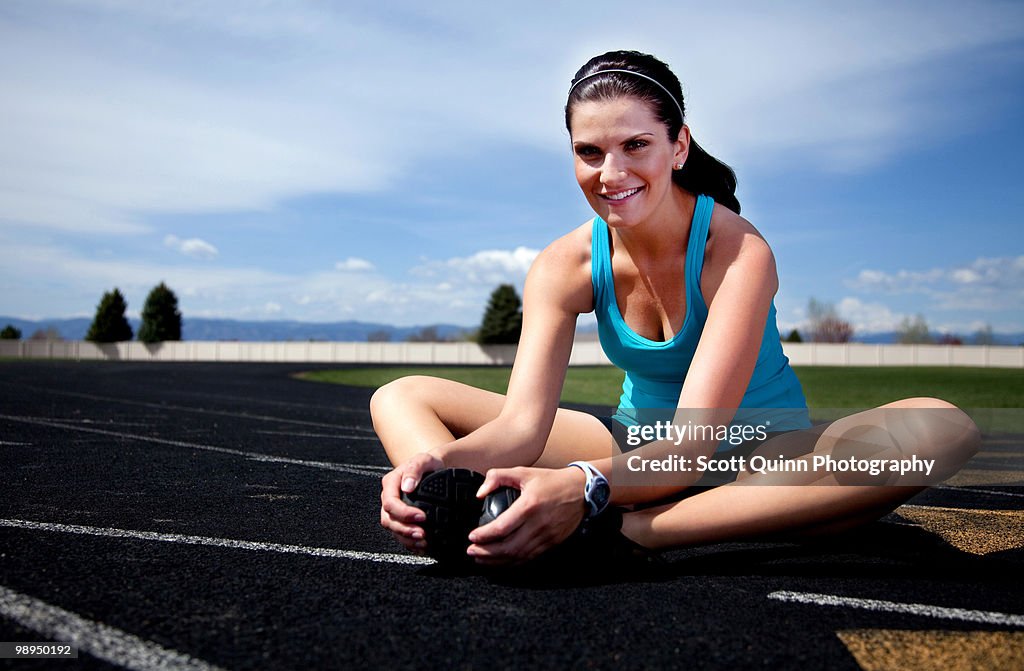 Female Exercising.