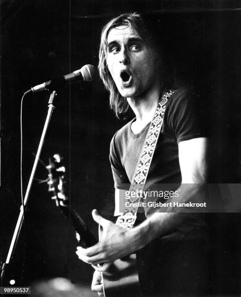 Steve Harley from Cockney Rebel performs live on stage in Amsterdam, Netherlands in 1975