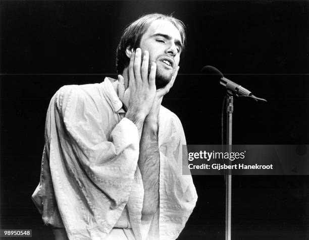 Steve Harley from Cockney Rebel performs live on stage in Amsterdam, Netherlands in 1975